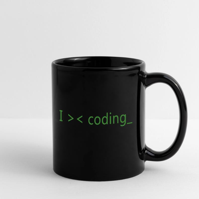 Ich liebe es, Programmierer zu programmieren Tasse einfarbig