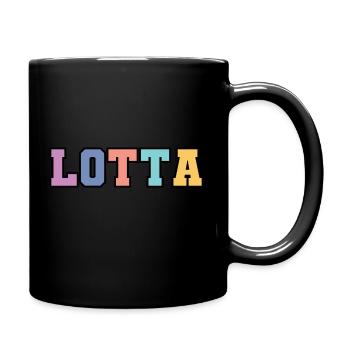 Name - Lotta - Tasse einfarbig - Schwarz - Rechts