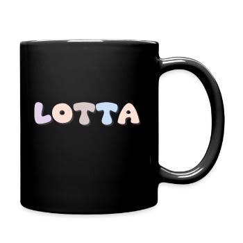 Name - Lotta - Tasse einfarbig - Schwarz - Rechts