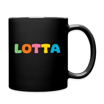 Name - Lotta - Tasse einfarbig - Schwarz - Rechts