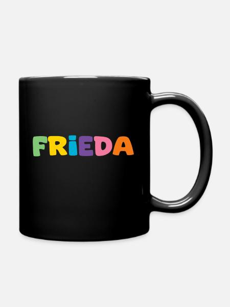 Name - Frieda - Tasse einfarbig - Schwarz