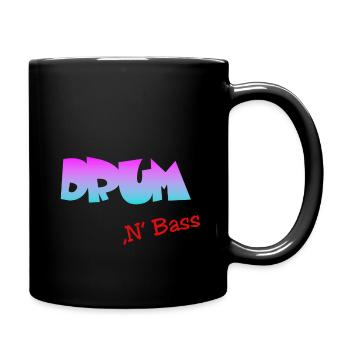 Drum n Bass - Tasse einfarbig - Schwarz - Rechts