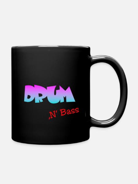 Drum n Bass - Tasse einfarbig - Schwarz
