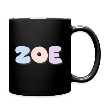 Nom - Zoé - Mug uni - noir - Droite