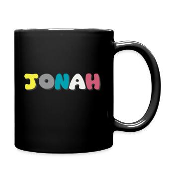 Name - Jonah - Tasse einfarbig - Schwarz - Rechts