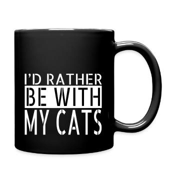 feline friends cat fun present gift cool joke - Tasse einfarbig - Schwarz - Rechts