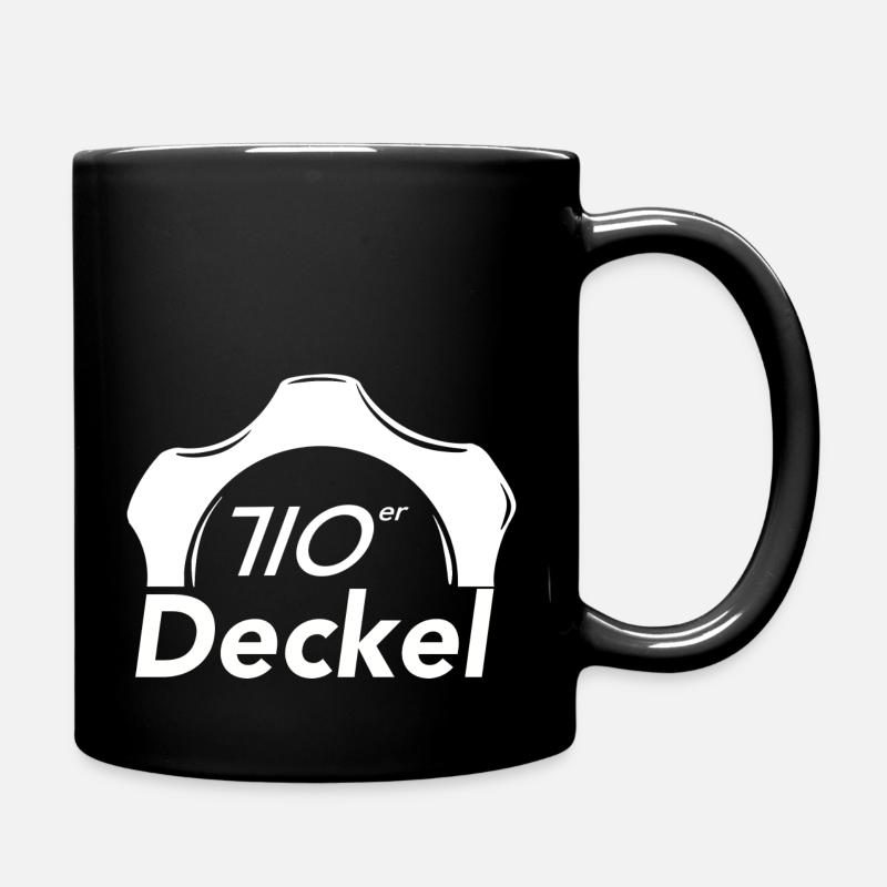 710er Deckel - Tasse einfarbig - Schwarz