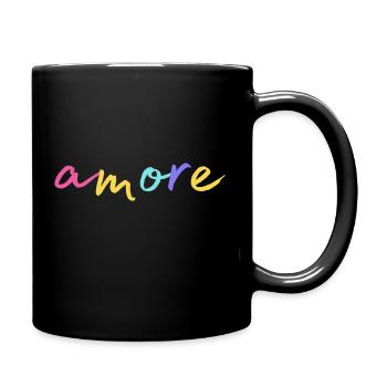 l’amour. Amour. dans toutes les couleurs - Mug uni - noir - Droite