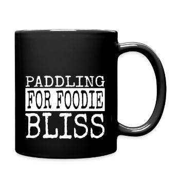 paddleboarding tips food blogs happy - Tasse einfarbig - Schwarz - Rechts