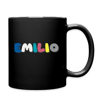 Nom - Emilio - Mug uni - noir - Droite