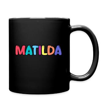 Name - Matilda - Tasse einfarbig - Schwarz - Rechts