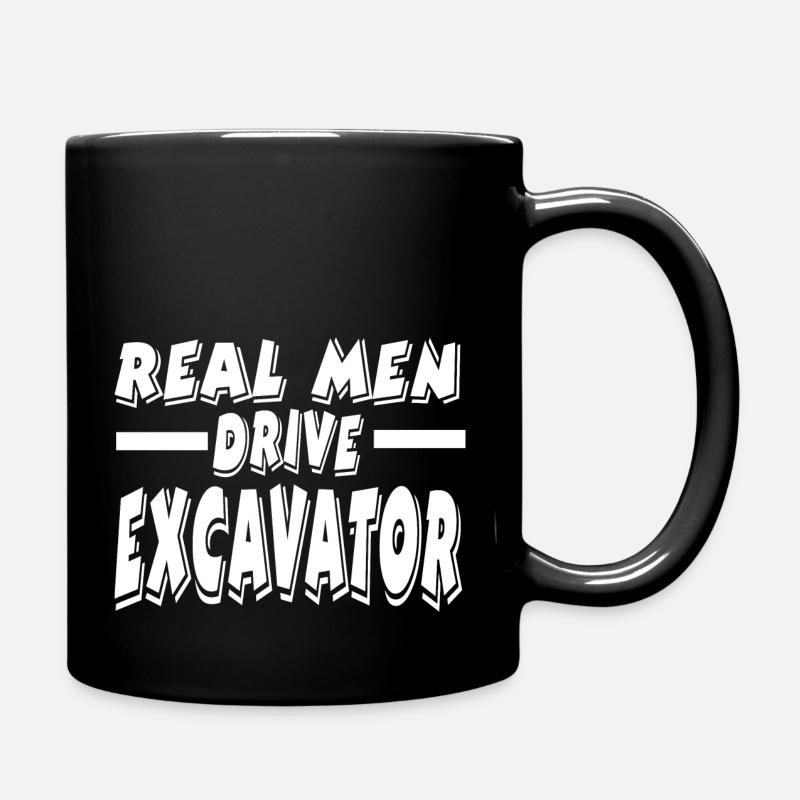 Bagger - Tasse einfarbig - Schwarz