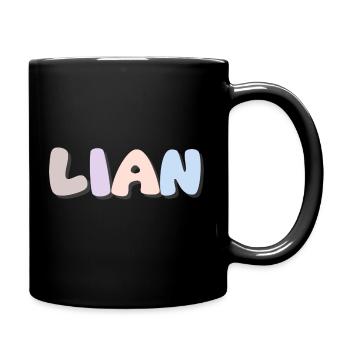 Name - Lian - Tasse einfarbig - Schwarz - Rechts