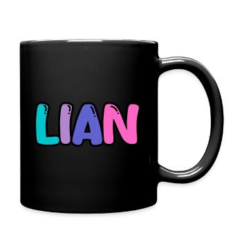 Name - Lian - Tasse einfarbig - Schwarz - Rechts