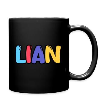 Name - Lian - Tasse einfarbig - Schwarz - Rechts
