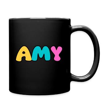 Nom - Amy - Mug uni - noir - Droite