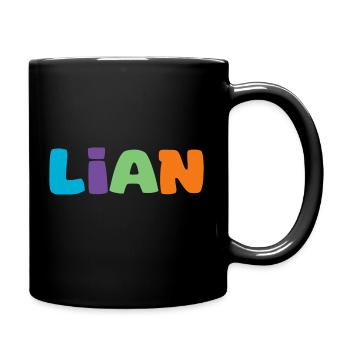 Name - Lian - Tasse einfarbig - Schwarz - Rechts