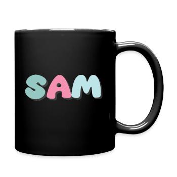 Nom - S A M - Mug uni - noir - Droite