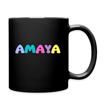 Name - Amaya - Tasse einfarbig - Schwarz - Rechts