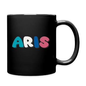 Name - Aris - Tasse einfarbig - Schwarz - Rechts