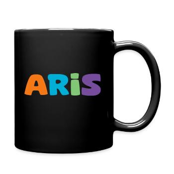 Name - Aris - Tasse einfarbig - Schwarz - Rechts