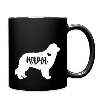 Terre-Neuve maman maman chien mignon cadeau de fête des mères - Mug uni - noir - Droite
