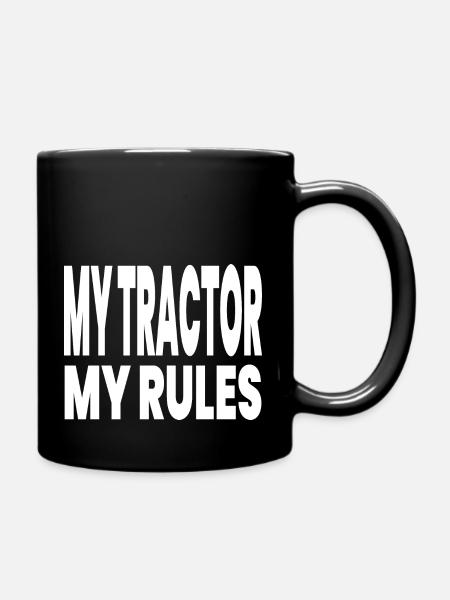 Traktor - Tasse einfarbig - Schwarz