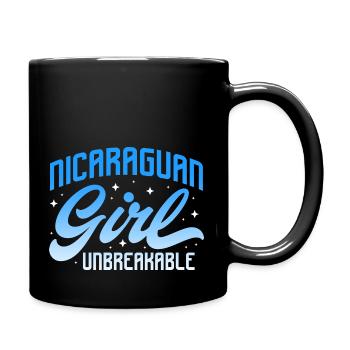 Nicaraguan Girl Unbreakable Hispanic Latine - Tasse einfarbig - Schwarz - Rechts
