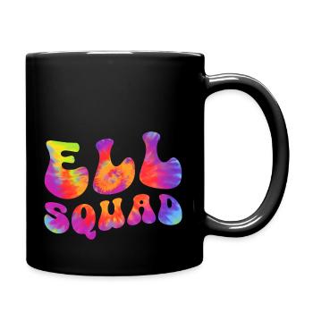 ELL Squad English Language Lesson Teacher Educator - Full Colour Mug - black - Right