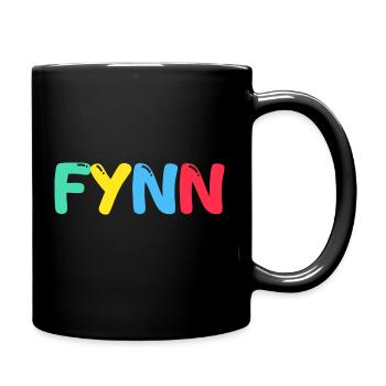 Nom - Fynn - Mug uni - noir - Droite