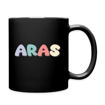 Name - Aras - Tasse einfarbig - Schwarz - Rechts