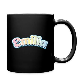 Emilia Einhorn Schirft - Mug uni - noir - Droite