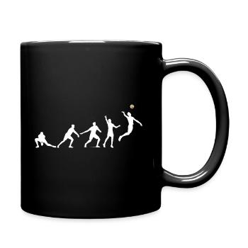 Joueur de volley-ball Evolution White Beach Volleyball - Mug uni - noir - Droite