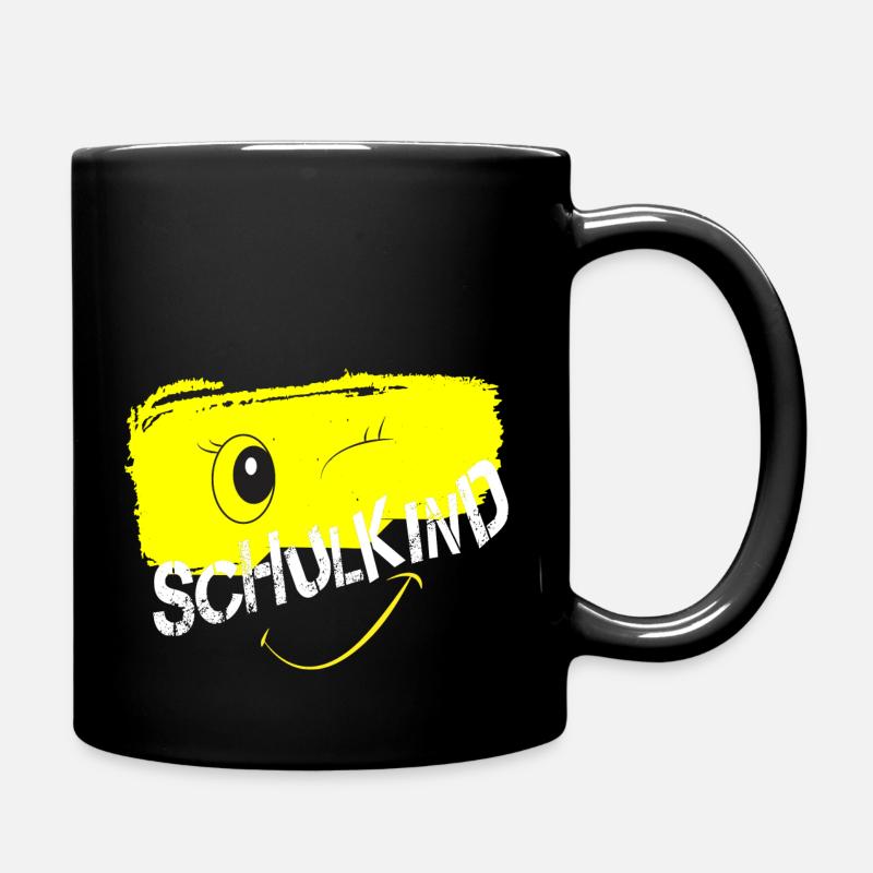 Schulkind 2025 Relaxed Fit Unisex Organic - Tasse einfarbig - Schwarz