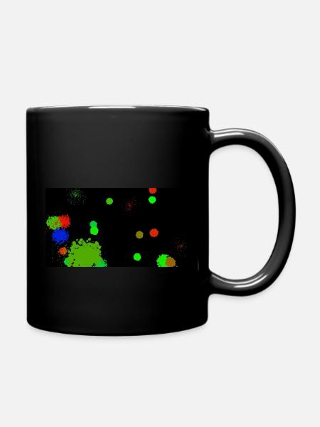 Modernes Muster - Tasse einfarbig - Schwarz