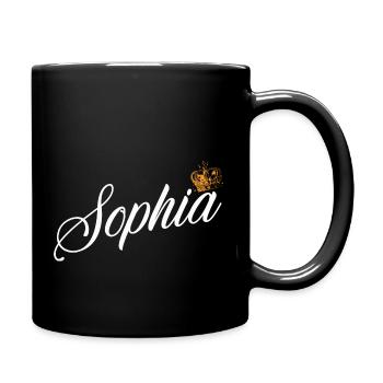 Sophia Custom Name for Women Kids Toddlers - - Full Colour Mug - black - Right