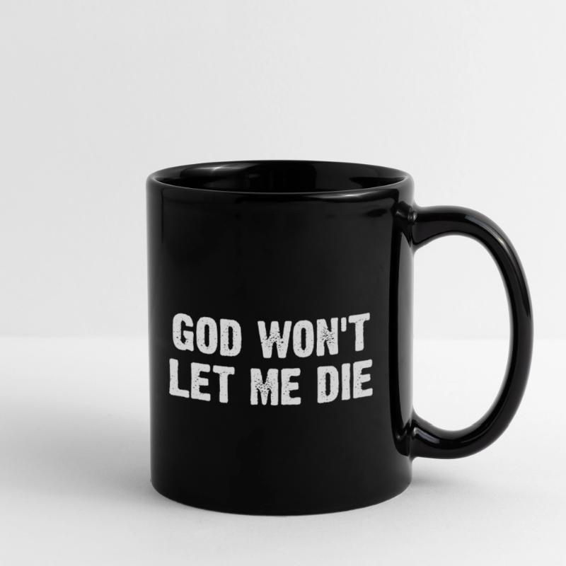 Dieu ne me laissera pas mourir Mug uni