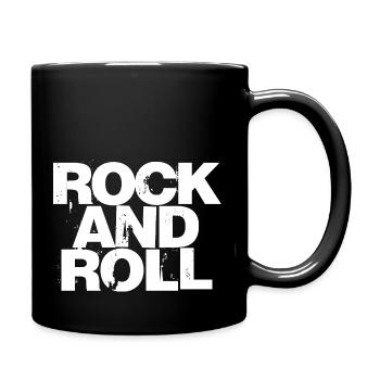 Texte typographique rock and roll - Mug uni - noir - Droite