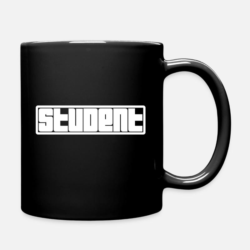 Student Logo - Tasse einfarbig - Schwarz