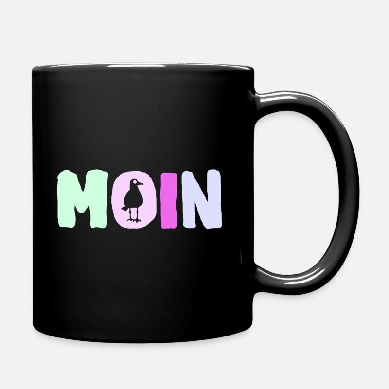 Seagull Café Moin - Mug uni - noir