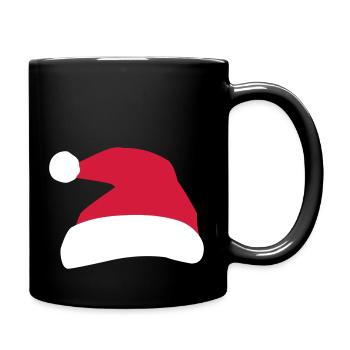 Chapeau de Père Noël - Mug uni - noir - Droite