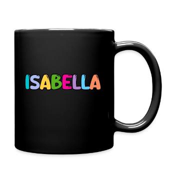 Name - Isabella - Tasse einfarbig - Schwarz - Rechts