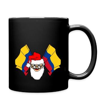 Santa Claus flags Columbia - Full Colour Mug - black - Right