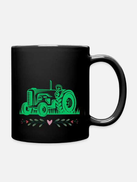 Traktor / Traktor / Traktor - Tasse einfarbig - Schwarz