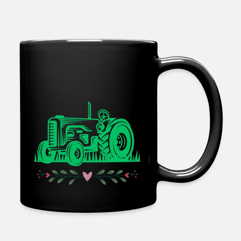 Traktor / Traktor / Traktor - Tasse einfarbig - Schwarz
