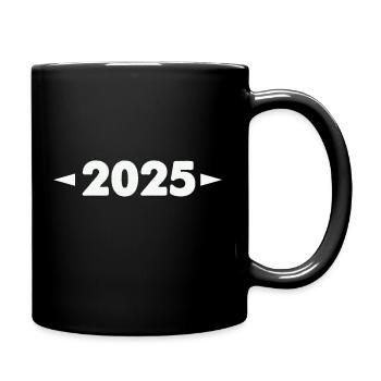 2025 - Tasse einfarbig - Schwarz - Rechts