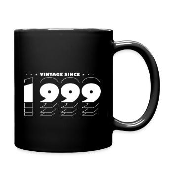 Vintage Retro Best of 1999, zur Feier des 26-jährigen Bestehens - Tasse einfarbig - Schwarz - Rechts
