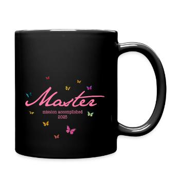 Master's Degree '25 - Mission accomplished - Full Colour Mug - black - Right