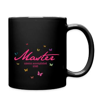 Master's Degree '25 - Mission accomplished - Full Colour Mug - black - Right