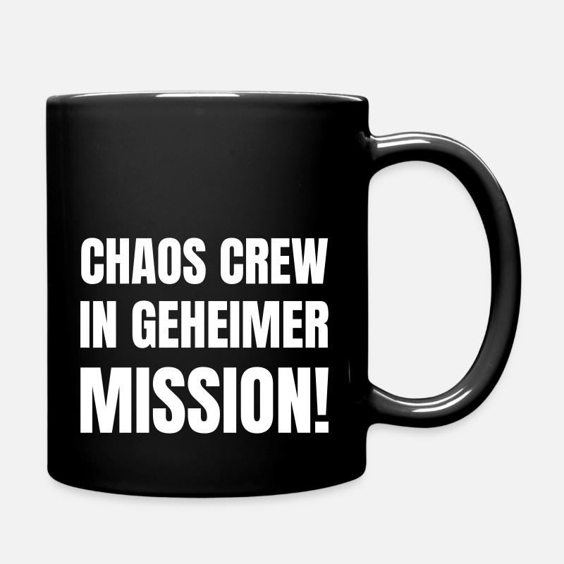 Chaos Crew in geheimer Mission! - Tasse einfarbig - Schwarz